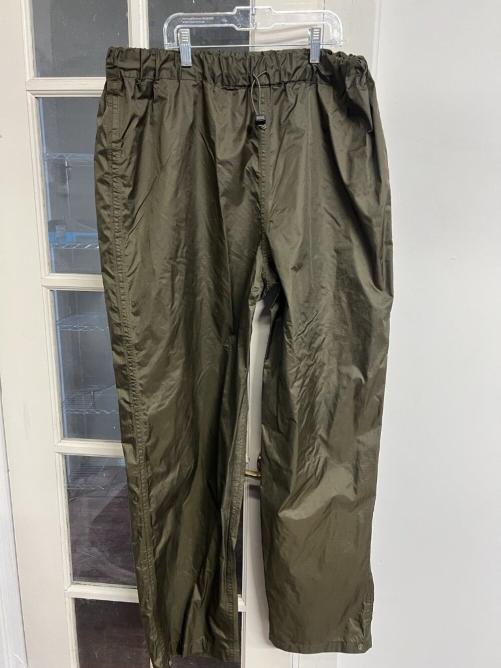 Redhead Thunderlight Nylon Windbreaker Pants Men’s Lg Brown Cinch Hiking Fishing